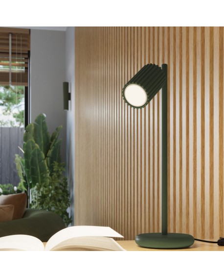 Lampa wisząca KARBON 3P zielona oliwka Sollux SL.1614