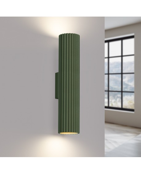 Kinkiet KARBON 30 zielony oliwkowy Sollux SL.1615