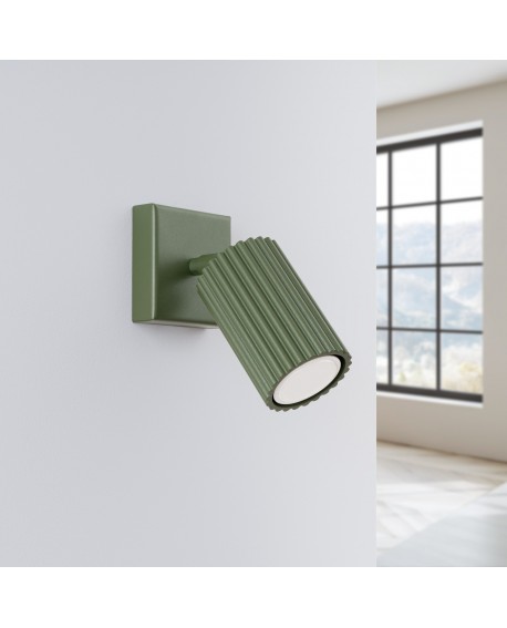 Kinkiet KARBON zielony oliwkowy Sollux SL.1616