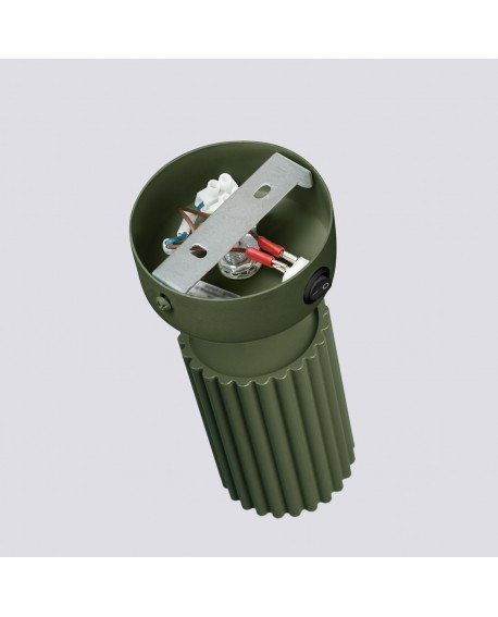 Kinkiet KARBON zielony oliwkowy z włącznikiem Sollux SL.1617