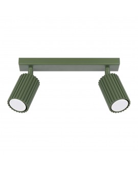 Plafon KARBON 2 zielony oliwkowy Sollux SL.1618