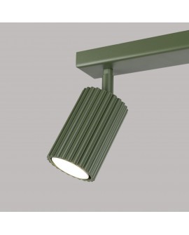 Plafon KARBON 2 zielony oliwkowy Sollux SL.1618