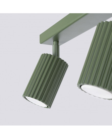 Plafon KARBON 2 zielony oliwkowy Sollux SL.1618