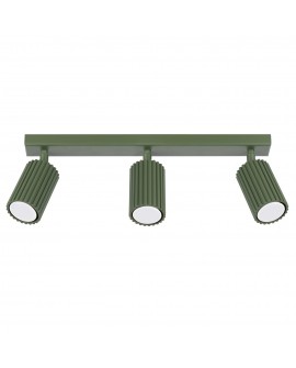 Plafon KARBON 3L zielony oliwkowy Sollux SL.1619