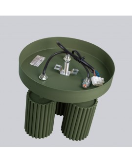 Plafon KARBON 3P zielony oliwkowy Sollux SL.1620