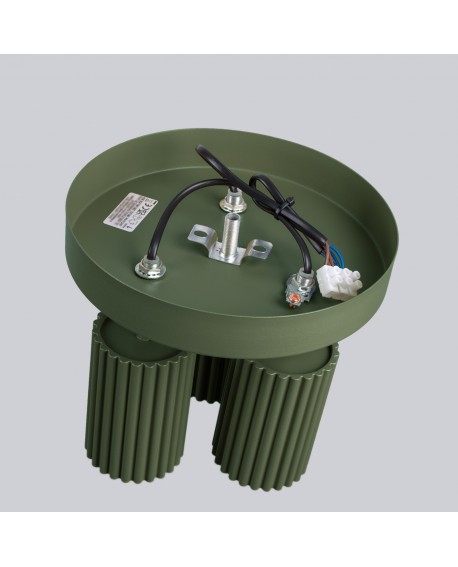 Plafon KARBON 3P zielony oliwkowy Sollux SL.1620