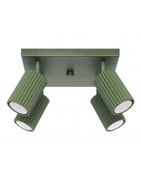 Plafon KARBON 4 zielony oliwkowy Sollux SL.1621