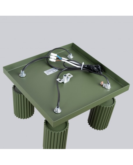 Plafon KARBON 4 zielony oliwkowy Sollux SL.1621