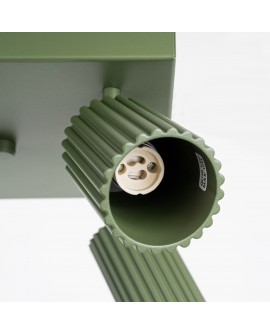 Plafon KARBON 4 zielony oliwkowy Sollux SL.1621