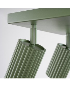 Plafon KARBON 4 zielony oliwkowy Sollux SL.1621