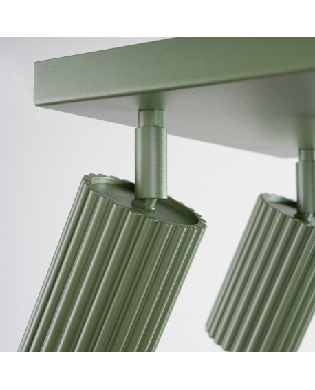 Plafon KARBON 4 zielony oliwkowy Sollux SL.1621