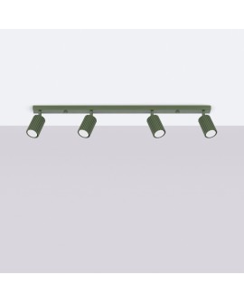 Plafon KARBON 4L zielony oliwkowy Sollux SL.1622