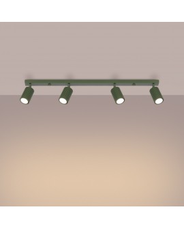 Plafon KARBON 4L zielony oliwkowy Sollux SL.1622