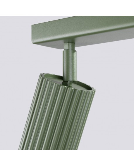 Plafon KARBON 4L zielony oliwkowy Sollux SL.1622