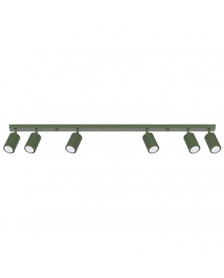 Plafon KARBON 6L zielony oliwkowy Sollux SL.1623