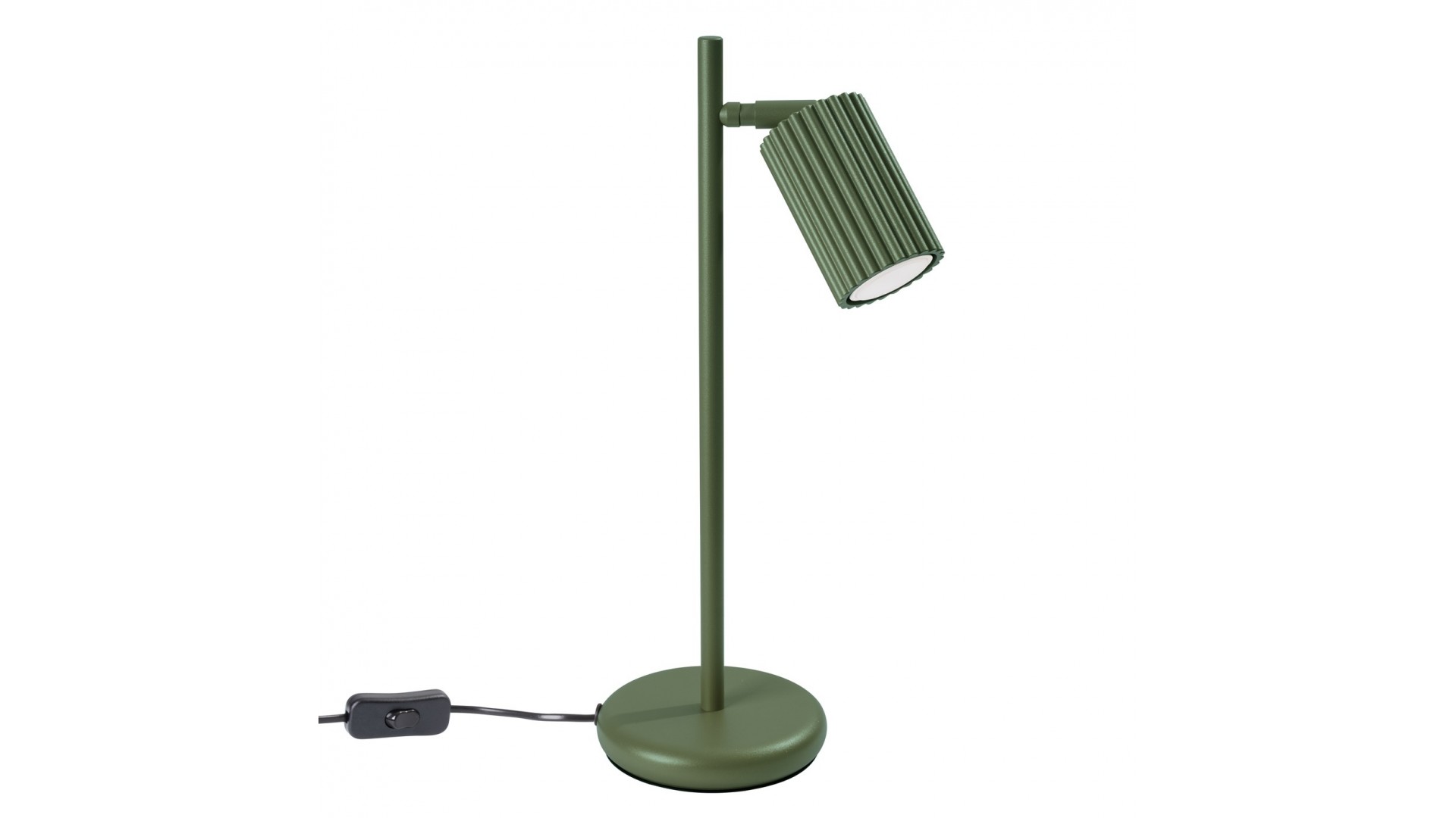 Lampa biurkowa KARBON zielona oliwka Sollux SL.1624