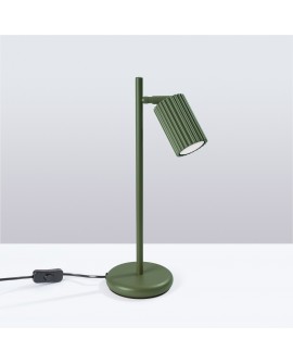 Lampa biurkowa KARBON zielona oliwka Sollux SL.1624