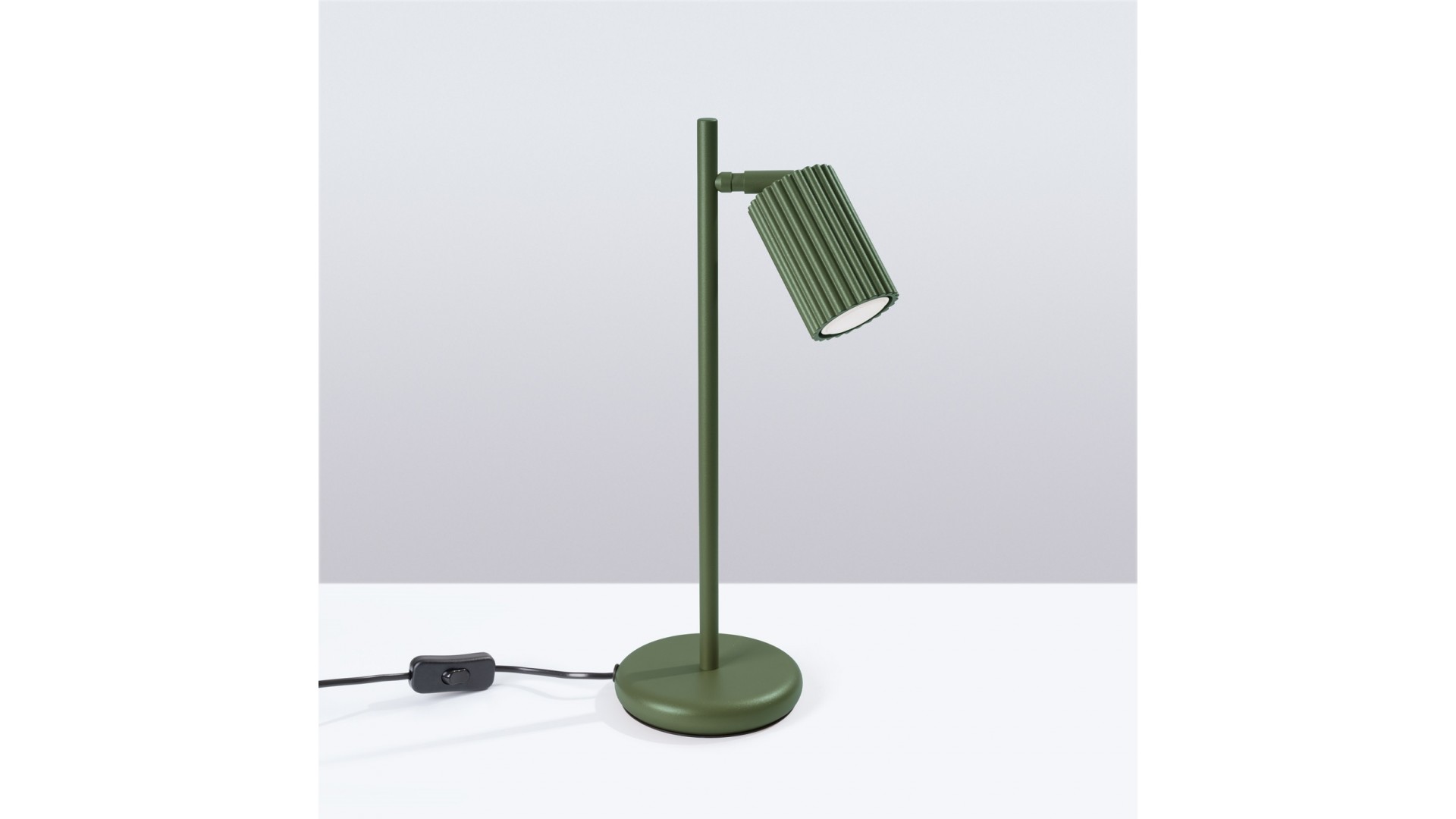 Lampa biurkowa KARBON zielona oliwka Sollux SL.1624