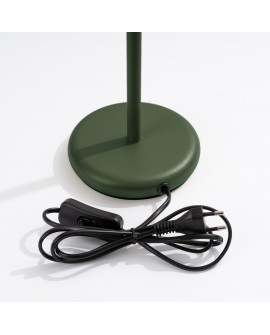 Lampa biurkowa KARBON zielona oliwka Sollux SL.1624