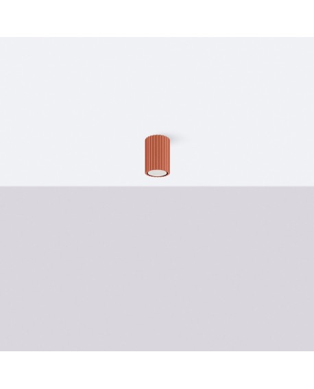 Plafon KARBON 10 ochra czerwona Sollux SL.1625