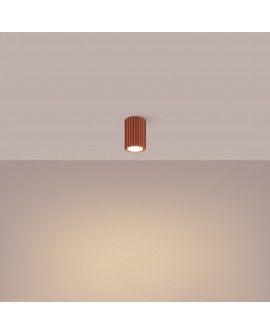 Plafon KARBON 10 ochra czerwona Sollux SL.1625