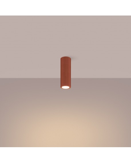 Plafon KARBON 20 ochra czerwona Sollux SL.1626