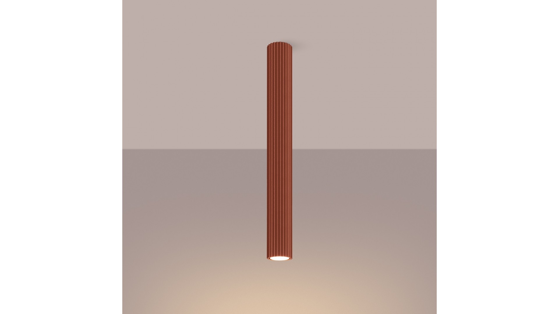 Plafon KARBON 60 ochra czerwona Sollux SL.1629