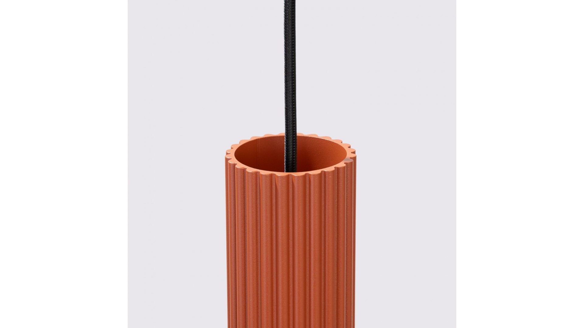 Lampa wisząca KARBON 1 ochra czerwona Sollux SL.1630