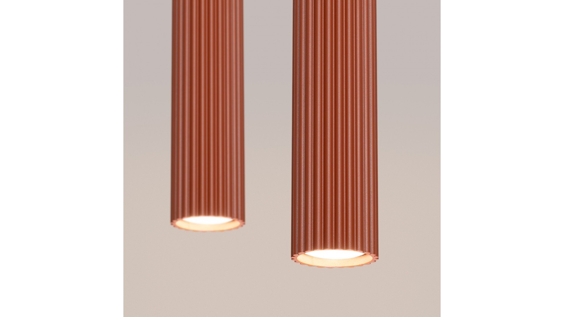 Lampa wisząca KARBON 2 ochra czerwona Sollux SL.1631