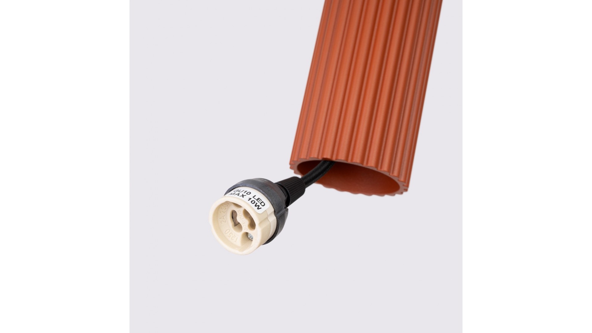 Lampa wisząca KARBON 3P ochra czerwona Sollux SL.1633