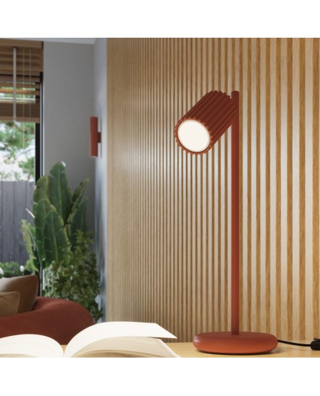 Lampa wisząca KARBON 3P ochra czerwona Sollux SL.1633