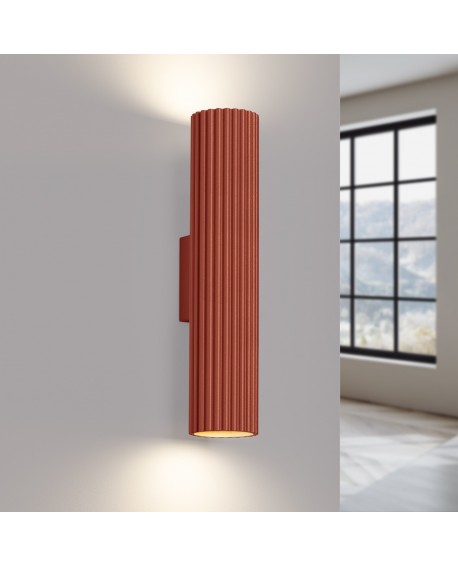 Kinkiet KARBON 30 ochra czerwona Sollux SL.1634