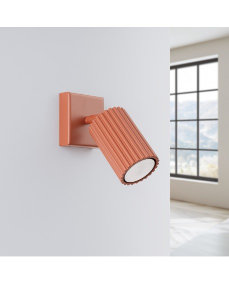 Kinkiet KARBON ochra czerwona Sollux SL.1635