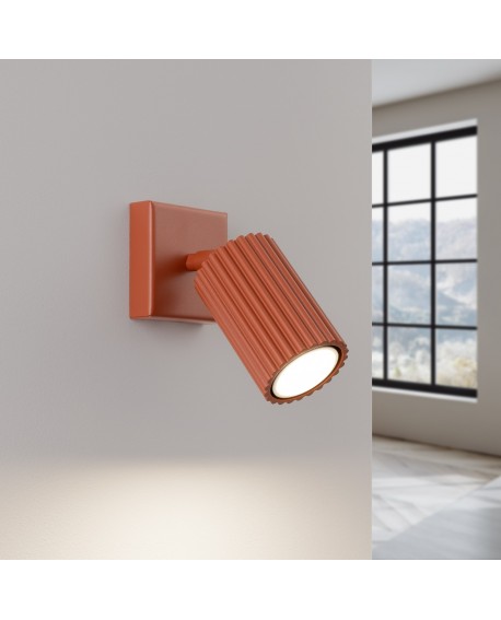 Kinkiet KARBON ochra czerwona Sollux SL.1635