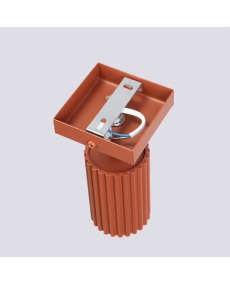 Kinkiet KARBON ochra czerwona Sollux SL.1635