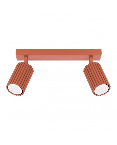 Plafon KARBON 2 ochra czerwona Sollux SL.1637