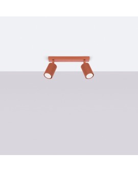 Plafon KARBON 2 ochra czerwona Sollux SL.1637