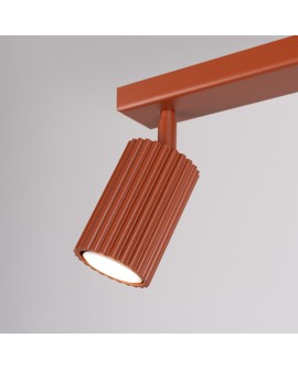 Plafon KARBON 2 ochra czerwona Sollux SL.1637