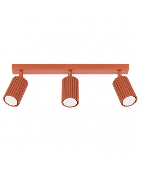 Plafon KARBON 3L ochra czerwona Sollux SL.1638