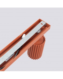 Plafon KARBON 3L ochra czerwona Sollux SL.1638