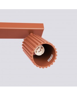 Plafon KARBON 3L ochra czerwona Sollux SL.1638