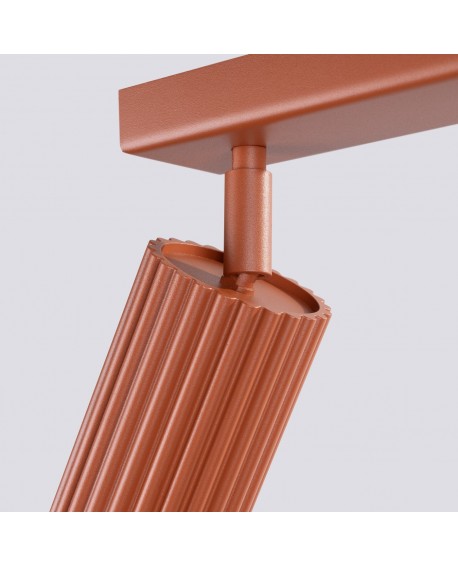 Plafon KARBON 3L ochra czerwona Sollux SL.1638