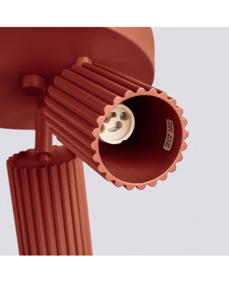 Plafon KARBON 3P ochra czerwona Sollux SL.1639