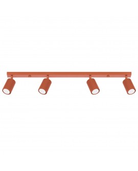 Plafon KARBON 4L ochra czerwona Sollux SL.1641