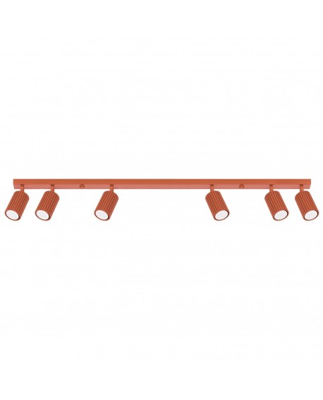 Plafon KARBON 6L ochra czerwona Sollux SL.1642