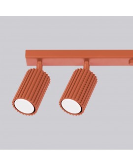 Plafon KARBON 6L ochra czerwona Sollux SL.1642