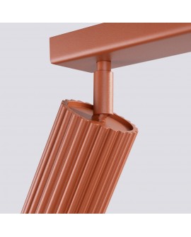 Plafon KARBON 6L ochra czerwona Sollux SL.1642