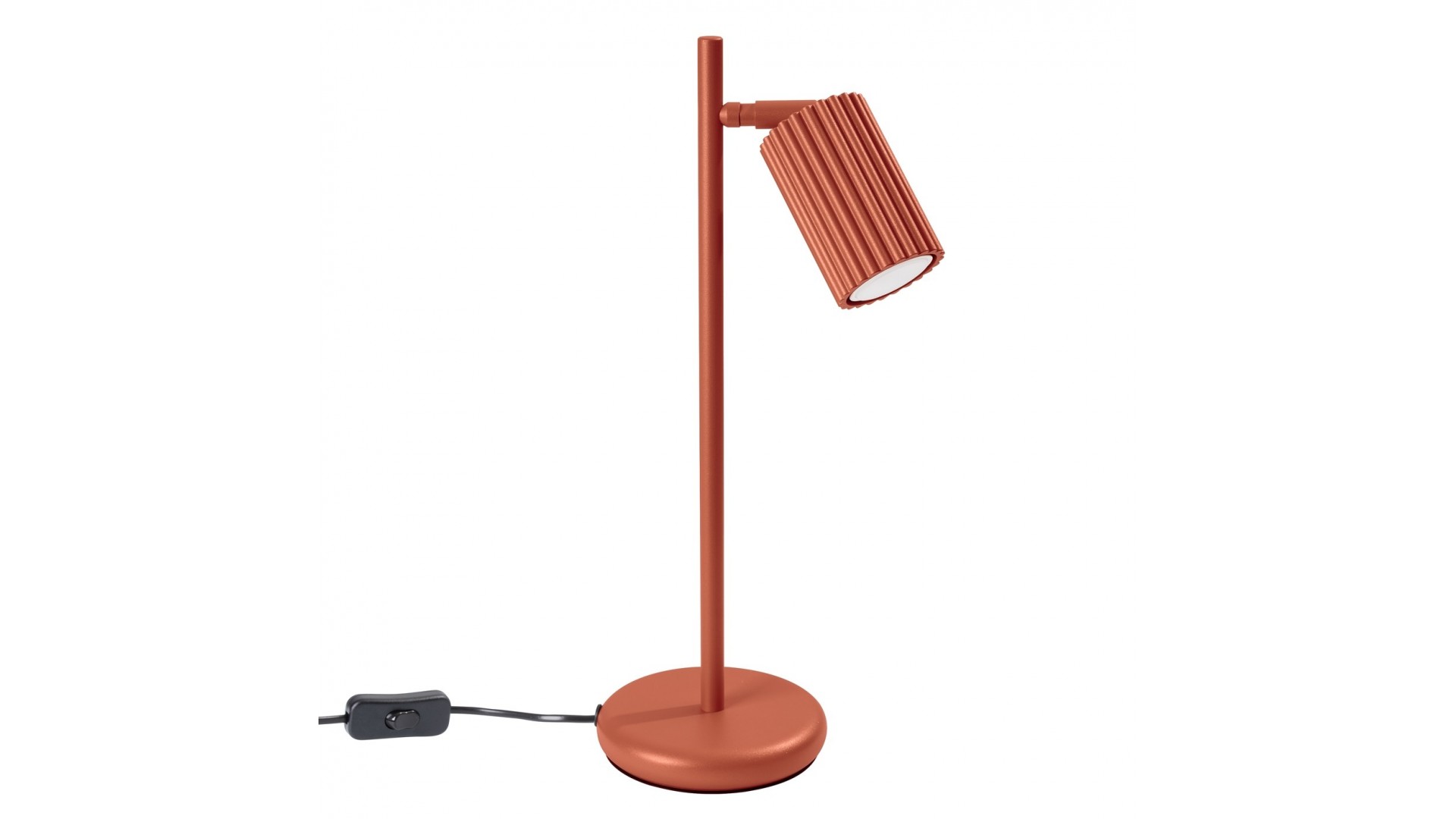 Lampa biurkowa KARBON ochra czerwona Sollux SL.1643