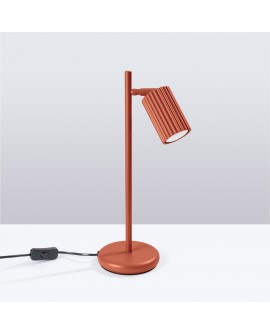 Lampa biurkowa KARBON ochra czerwona Sollux SL.1643