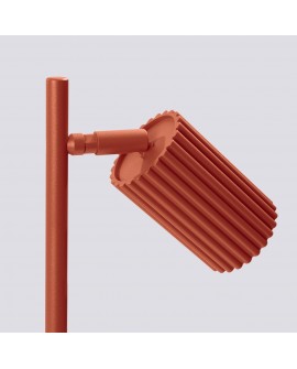 Lampa biurkowa KARBON ochra czerwona Sollux SL.1643